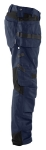 Afbeeldingen van Blåkläder/Werkbroek met spijkerzakken/1555/Donker marineblauw/Zwart/C48