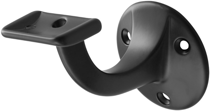 Afbeeldingen van Leuninghouder 65 vlak zwart