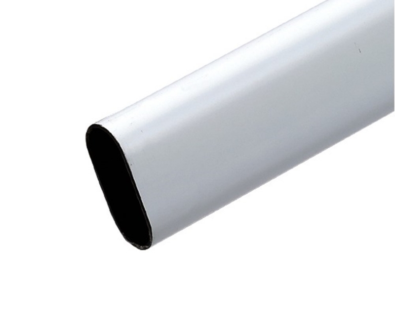 Afbeeldingen van Kastroede ovaal ijzer wit gelakt 120cm