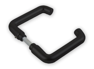 Afbeeldingen van Deurkrukset type 356 deurdikte 40mm zwart