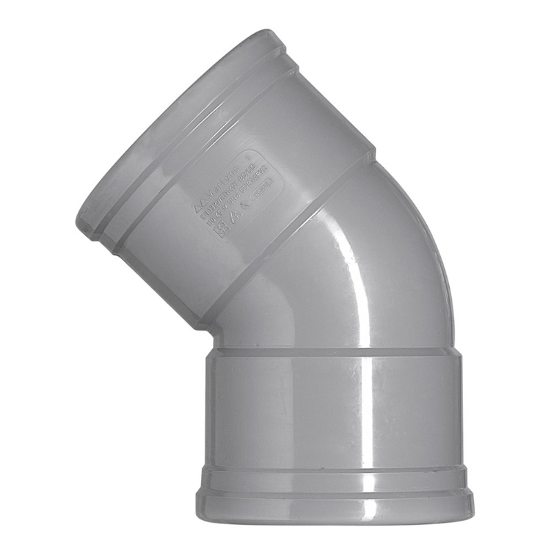 Afbeeldingen van 110mm bocht dw 2xmm 45