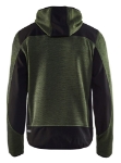 Afbeeldingen van Blåkläder/Gebreid vest met softshell/4930/Army Groen/Zwart/XL