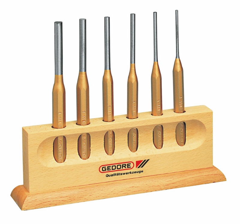 Afbeeldingen van Gedore Pendrijverset 6-dlg in metalen cassett