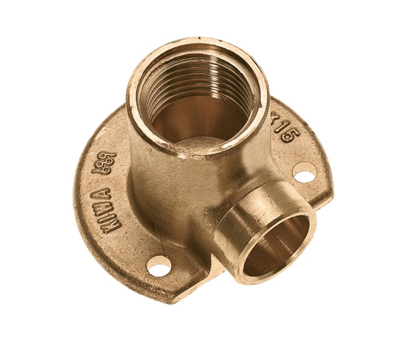 Afbeeldingen van BONFIX 828105 soldeer muurplaat laag 3/8" binnen x 12