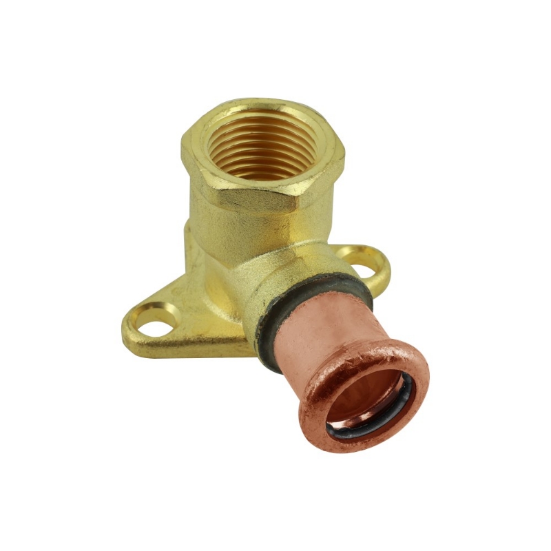 Afbeeldingen van BONFIX 833410 M-Press brons water muurplaat ¾" x 22