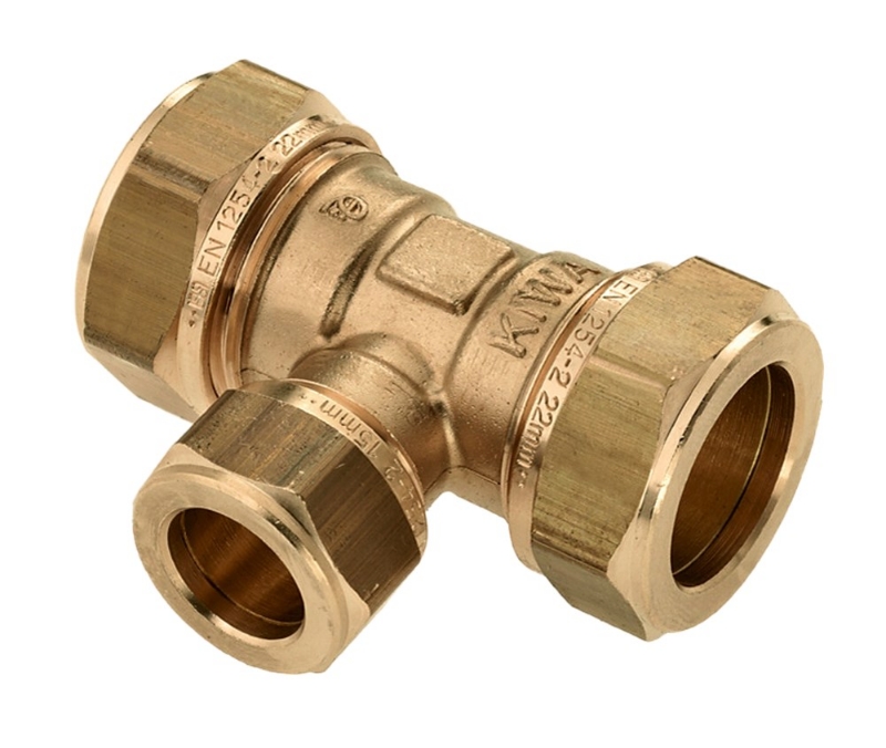 Afbeeldingen van BONFIX 825820 knel verloop T-stuk 22 x 15 x 22