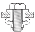 Afbeeldingen van Rubnuts M8x1.25 EPDM, length 27.93