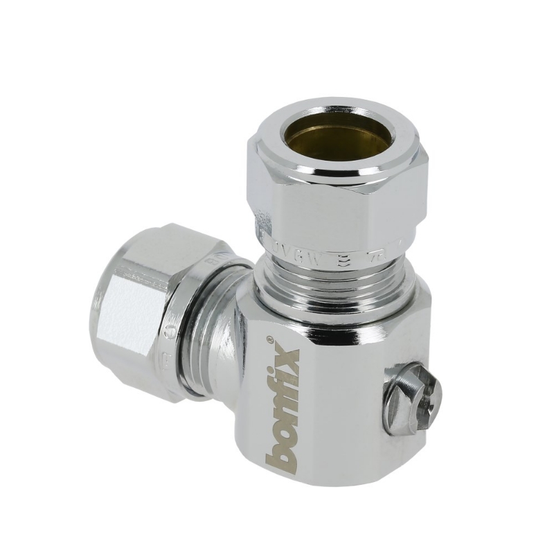 Afbeeldingen van BONFIX kogelstopkraan haaks knel 15 x15 mm