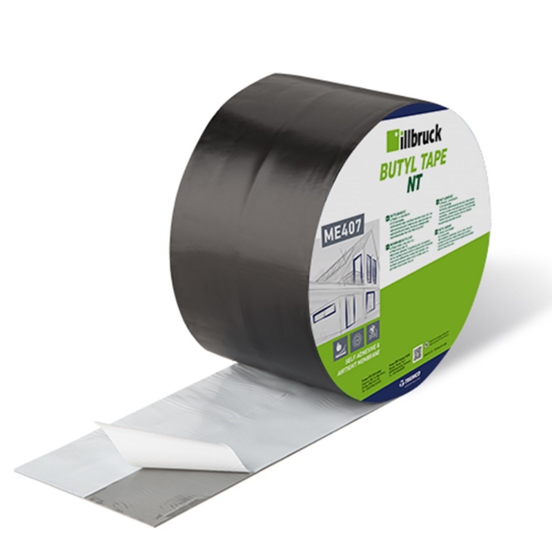 Afbeeldingen van illbruck Butylband NT ME407 100/0.8mm zwart 2