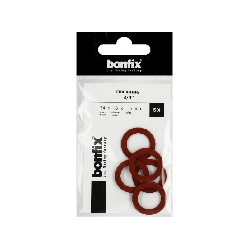 Afbeeldingen van BONFIX Fiberring 3/4" (24 x 16 x 1,5 mm) 5 st