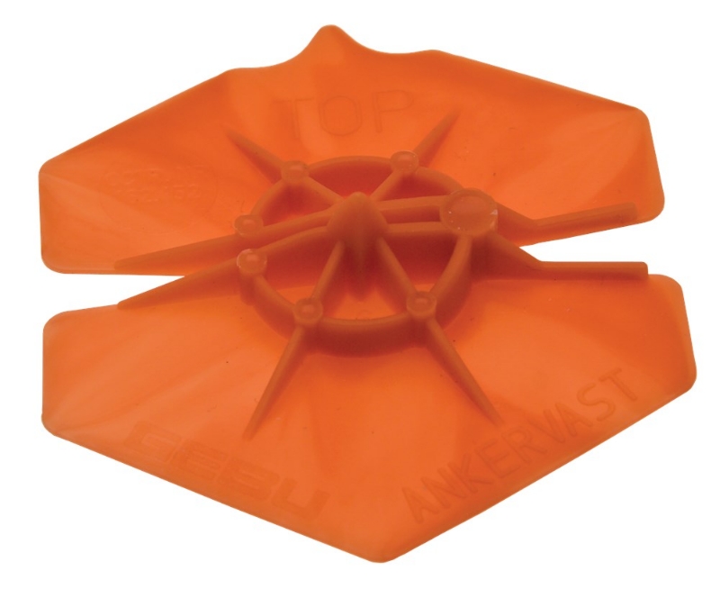 Afbeeldingen van Isolatieclip oranje Ø 70mm tbv draad-spouwank