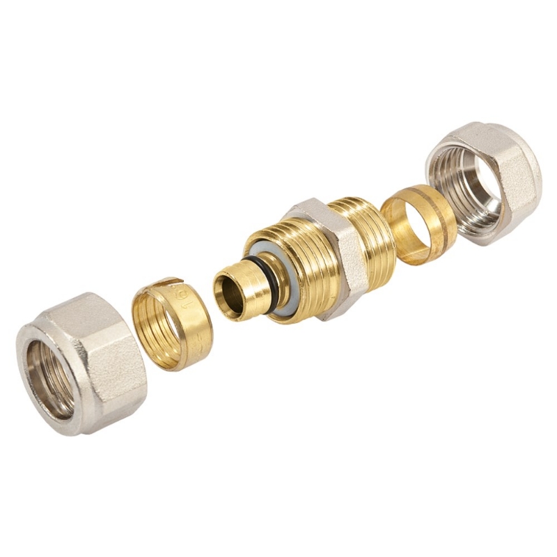 Afbeeldingen van BONFIX Alu-knel Rechte verloop koppeling 16 x